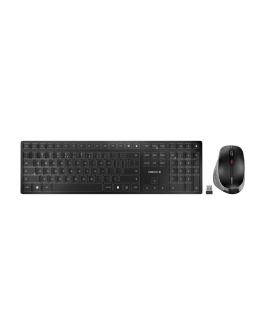 CHERRY DW 9500 SLIM teclado Ratón incluido Universal RF Wireless + Bluetooth QWERTY Español Negro, Gris