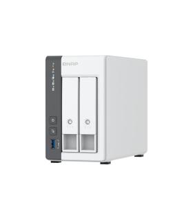 QNAP TS-216G servidor de almacenamiento NAS Torre Cortex-A Cortex-A55 4 GB Unidad de disco duro Blanco