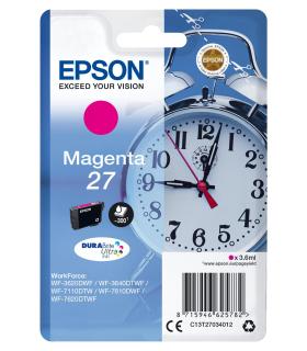 Epson Alarm clock Singlepack Magenta 27 DURABrite Ultra Ink