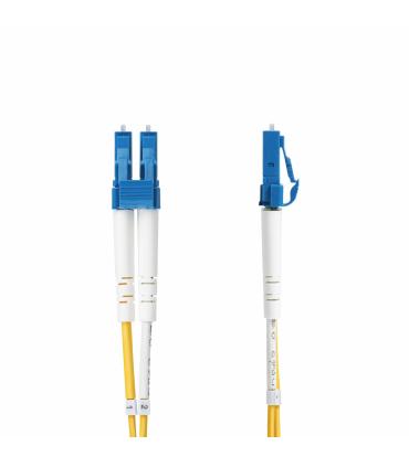 StarTech.com Cable de Fibra Óptica Dúplex LC a LC (UPC) OS2 Monomodo de 2m - 9 125µm - 100G - Resistente a Dobleces - Low