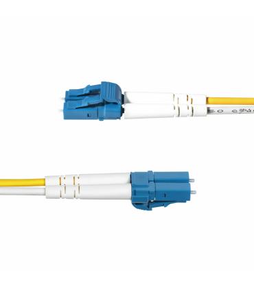 StarTech.com Cable de Fibra Óptica Dúplex LC a LC (UPC) OS2 Monomodo de 2m - 9 125µm - 100G - Resistente a Dobleces - Low