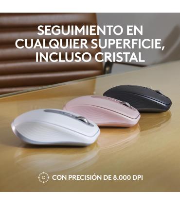 Logitech MX Anywhere 3S ratón Oficina mano derecha RF Wireless + Bluetooth Laser 8000 DPI