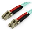 StarTech.com Cable de 10m de Fibra Óptica Multimodo LC/UPC a LC/UPC OM4 - 50/125µm - Fibra LOMMF/VCSEL - Redes de 100G - Cable