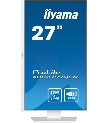 iiyama G-MASTER XUB2797QSN-W2 pantalla para PC 68,6 cm (27") 2560 x 1440 Pixeles 4K Ultra HD LED Blanco