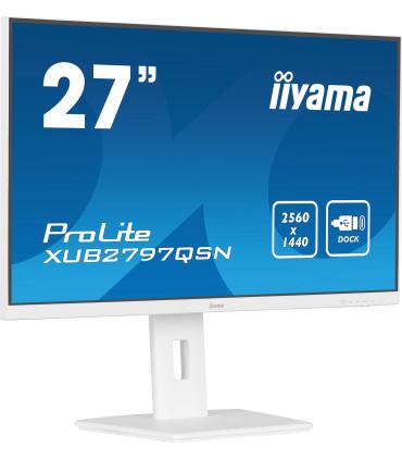 iiyama G-MASTER XUB2797QSN-W2 pantalla para PC 68,6 cm (27") 2560 x 1440 Pixeles 4K Ultra HD LED Blanco