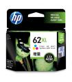 HP Cartucho de tinta original 62XL de alta capacidad tricolor