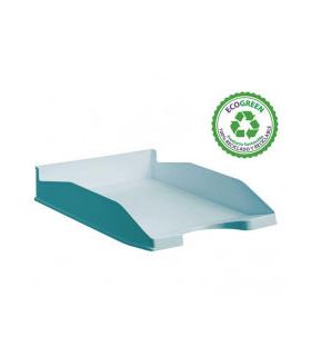 BANDEJA ECOGREEN 100% RECICLADO Y RECICLABLE APILABLE AZUL PASTEL 345X255X60 MM ARCHIVO 2000 742 AZ PS