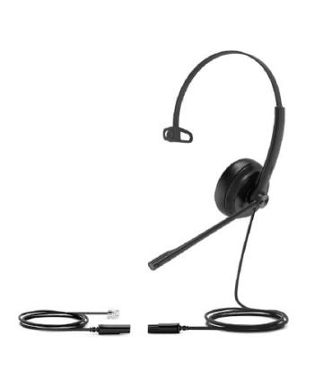 Yealink YHS34 Auriculares Alámbrico Diadema Oficina Centro de llamadas Negro