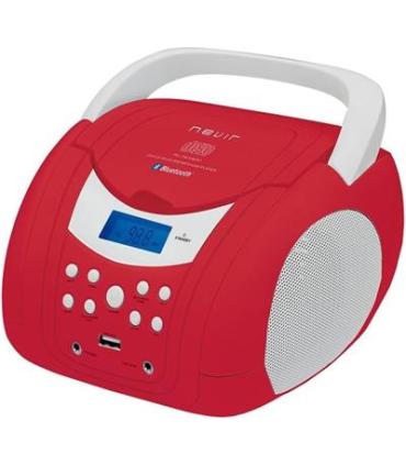 Radio Cd Porttil NEVIR NVR-483 UB ROJO/BL Rojo, Blanco FM