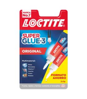 LOCTITE SUPERGLUE-3 ORIGINAL DUO 2X3 BL 3GR+3GR LOCTITE 2640781