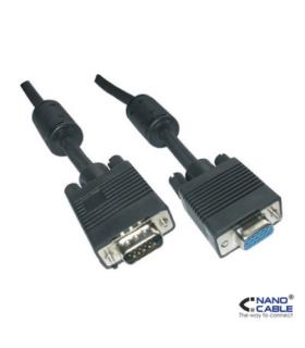 Nanocable - Cable alargador SVGA CON FERRITA de 1,8m conexin HDB15/M-HDB15/H