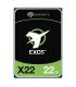 Seagate Exos X22 disco duro interno 22 TB 7200 RPM 512 MB 3.5" Serial ATA III