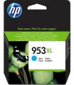 HP Cartucho de tinta Original 953XL de alto rendimiento cian