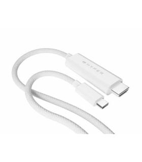 4K USB-C to HDMI Cable - White - 4K USB-C to HDMI Cable - White