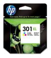 HP Cartucho de tinta original 301XL de alta capacidad Tri-color