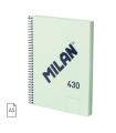 CUADERNO A5 CON ESPIRAL Y TAPA DURA, 80 HOJAS BLANCAS DE 95 GR/M, COLECCIN 430 SINCE 1918, VERDE MILAN 57151E80GR