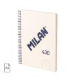 CUADERNO A5 CON ESPIRAL Y TAPA DURA, 80 HOJAS BLANCAS DE 95 GR/M, COLECCIN 430 SINCE 1918, BEIGE MILAN 57151E80BG