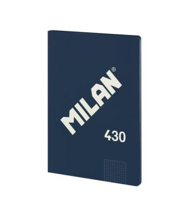 LIBRETA ENCOLADA, PAPEL CUADRICULADO, 48 HOJAS A4, SERIE 1918, AZUL MILAN 57243G48B