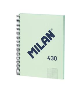 LIBRETA CON ESPIRAL, PAPEL CUADRICULADO, 80 HOJAS A4, SERIE 1918, VERDE MILAN 57143E80GR