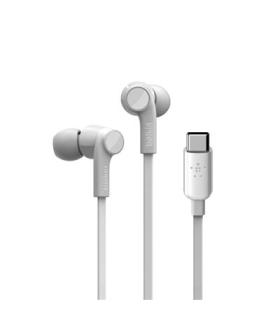 Auricular Botn con Cable Noise Cancelling BELKIN G3H0002BTWHT No IPX Micrfono Blanco