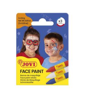 SET MAQUILLAJE FACE PAINT ESTUCHE DE 3 BARRAS ADVENTURE JOVI 175AD