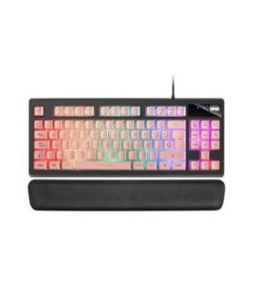 Teclado Juego Membrana Retroiluminado LED RGB MARS GAMING MKAXPES USB