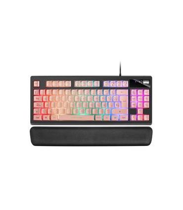 Teclado Juego Membrana Retroiluminado LED RGB MARS GAMING MKAXPES USB