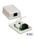 Nanocable - Roseta de superficie RJ45 CAT.6 UTP 1 toma - color BLANCO