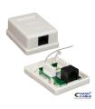 Nanocable - Roseta De Superficie RJ45 CAT.6 UTP 1 Toma - Color BLANCO