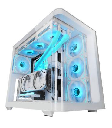 Caja Gaming Semitorre Mars Gaming MC-FUSION/ Blanca