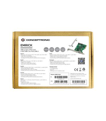 Conceptronic EMRICK09G tarjeta y adaptador de interfaz Interno USB 3.2 Gen 2 (3.1 Gen 2)