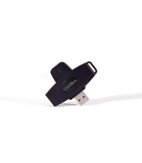 CoolBox CSI-680 lector de tarjeta inteligente Interior   exterior USB USB 2.0 Negro