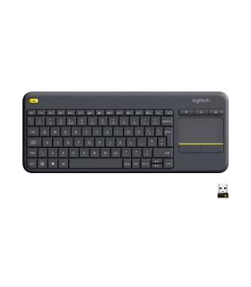 Logitech K400 Plus Tv teclado Universal RF inalámbrico QWERTY Internacional de EE.UU. Negro