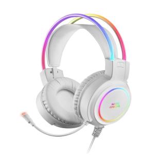 Auriculares Gaming con Micrfono Mars Gaming MHRGB/ Jack 3.5/ Blancos