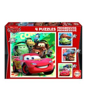 PUZZLE PROGRESIVOS CARS 2 12-16-20-25 DE 3-5 AOS EDUCA BORRAS 14942