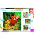 PUZZLE PROGRESIVOS DISNEY ANIMALS DUMBO+BAMBI+LION KING+JUNGLE BOOK DE 3-5 AOS EDUCA BORRAS 18104