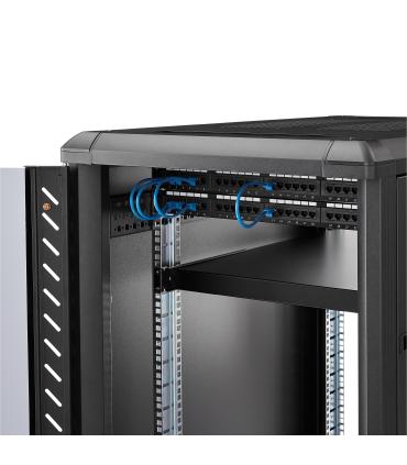 StarTech.com Estante Ajustable 1U para Rack de Servidores - 150kg - Bandeja Universal de 19 Pulgadas Ajustable de 49,5 a 96,5cm