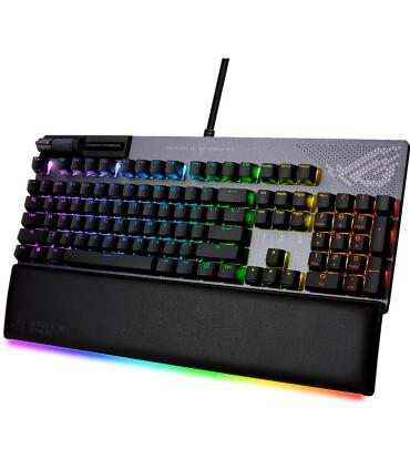 ASUS ROG Strix Flare II Animate teclado Juego USB QWERTY Gris