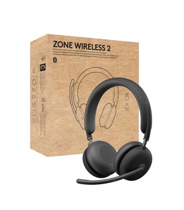 Logitech Zone Wireless 2 Auriculares Inalámbrico y alámbrico Diadema Oficina Centro de llamadas USB Tipo C Bluetooth Grafito