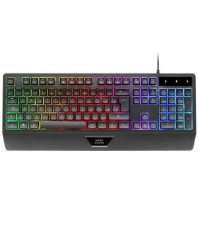 Teclado Gaming SemiMecnico Mars Gaming MK124/ Negro