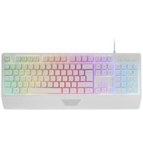 Teclado Gaming SemiMecnico Mars Gaming MK124/ Blanco