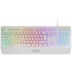 Teclado Gaming SemiMecnico Mars Gaming MK124/ Blanco