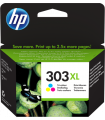 HP Cartucho de tinta Original 303XL tricolor de alta capacidad