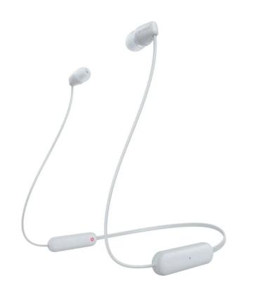 Auriculares Inalmbrico Intrauditivos Sony WI-C100/ con Micrfono/ Bluetooth/ Blancos