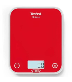 Bscula de Cocina Electrnica Tefal Optiss/ hasta 5kg/ Roja