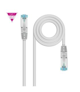 Nanocable Cable de Red Cat.7 600MHZ LSZH SFTP PIMF AWG26, Blanco, 50 cm