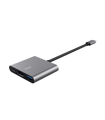 Trust Dalyx USB 3.2 Gen 1 (3.1 Gen 1) Type-C Aluminio, Negro