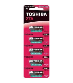 Pack de 5 Pilas 12V Toshiba 27A/ 12V/ Alcalinas