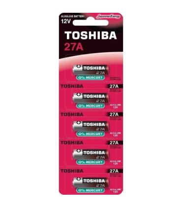 Pack de 5 Pilas 12V Toshiba 27A/ 12V/ Alcalinas