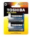 Pack De 2 Pilas D 2 Toshiba LR20/ 1.5V/ Alcalinas